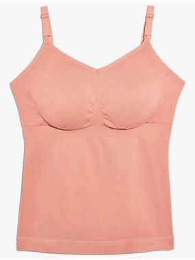 knix Seamless Nursing Tank Bra in Pink Ginger